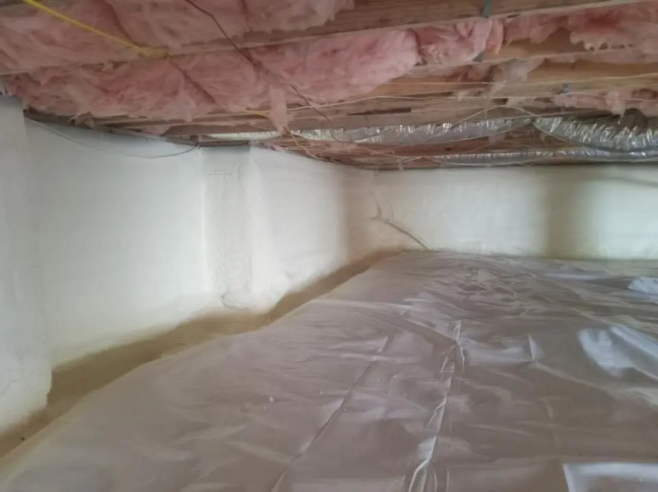 Crawl space encapsulation with closed-cell spray foam for Attic Insulation in Prunedale